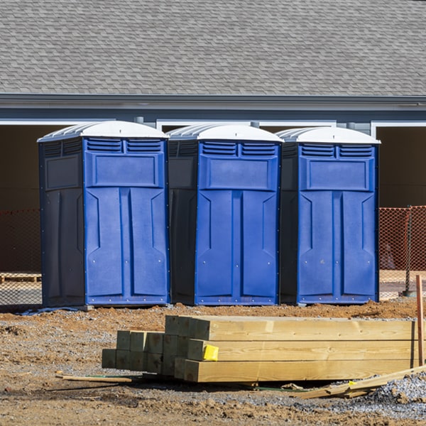 how often are the porta potties cleaned and serviced during a rental period in Boyds WA